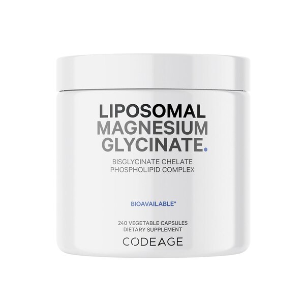Codeage Liposomal Magnesium Bisglycinate Chelate Mineral Supplement, BioMag Phospholipids