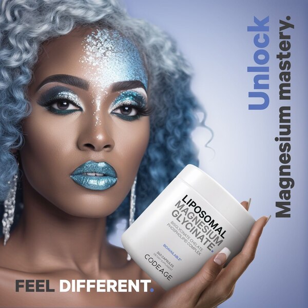 Codeage Liposomal Magnesium Bisglycinate Chelate Mineral Supplement, BioMag Phospholipids