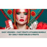 Instantfood Easy Veggies + Fast Fruits Bundle, Whole Food Greens Vegetable & Fruits Vitamins, 180CT, thumbnail image