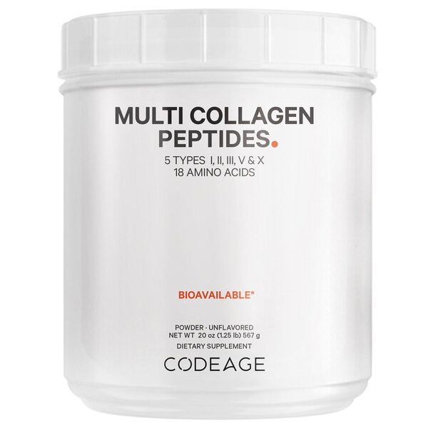 Codeage Multi Collagen Peptides Protein Powder Unflavored, 20 OZ