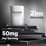 Codeage Liposomal Zinc, 3-Month + Supply, Zinc Gluconate Essential Mineral Vegan Supplement, Non-GMO, 100 CT, thumbnail image