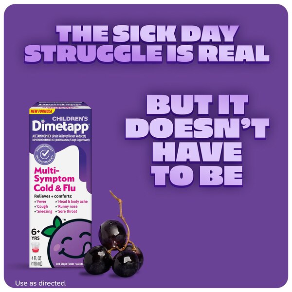 Children's Dimetapp Multi- Symptom Cold & Flu, 4 OZ