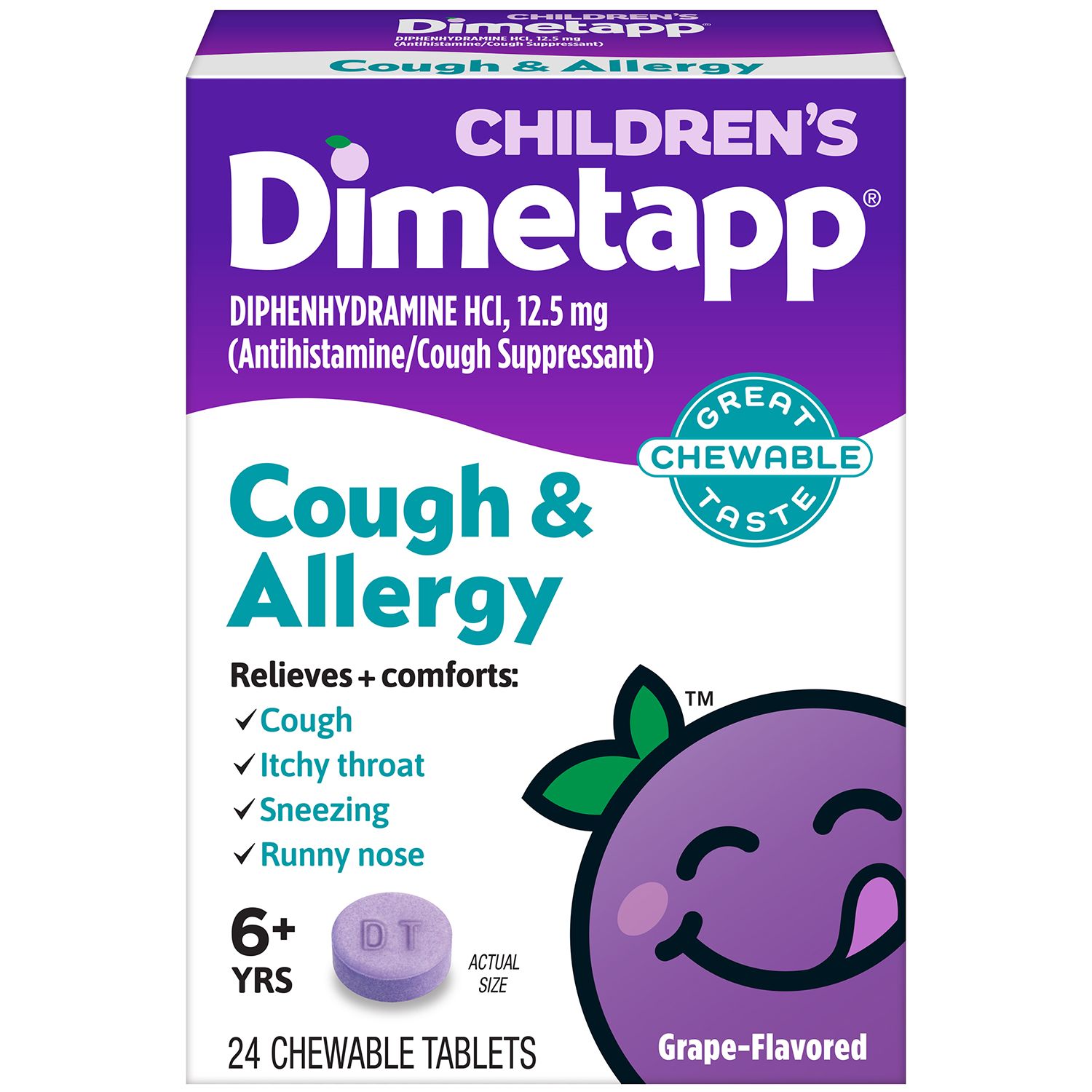 Children's Dimetapp Cough & Allergy Chewable 24 CT