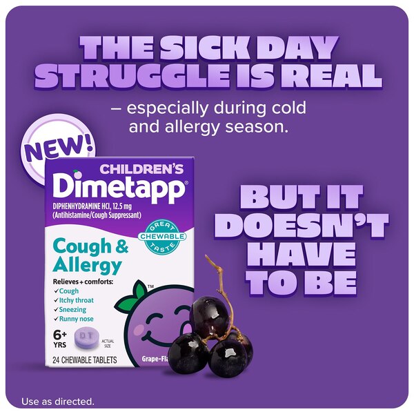 Children's Dimetapp Cough & Allergy Chewable 24 CT