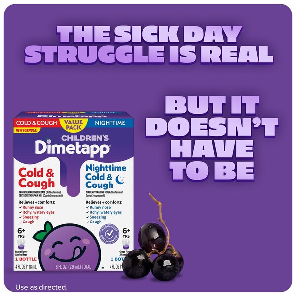 Children's Dimetapp Cold & Cough Value Pack 4+4 OZ