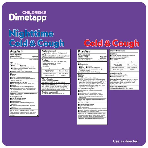 Children's Dimetapp Cold & Cough Value Pack 4+4 OZ