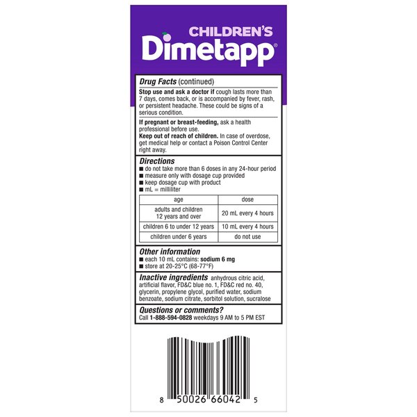 Children's Dimetapp Cold & Cough, 8 OZ