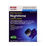 CVS Health Multi-Symptom Nighttime Cold/Flu Relief Softgels, thumbnail image