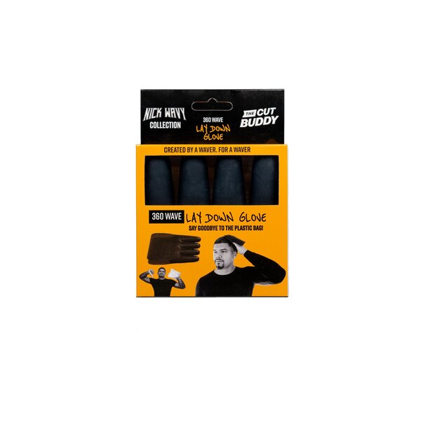 The Cut Buddy Nick Wavy 360 Wave Lay Down Glove, Black