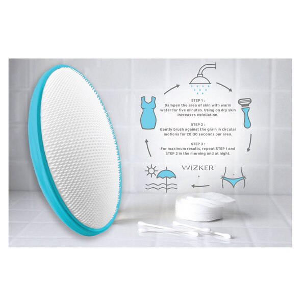 WIZKER Premium Ingrown Hair Exfoliation Brush