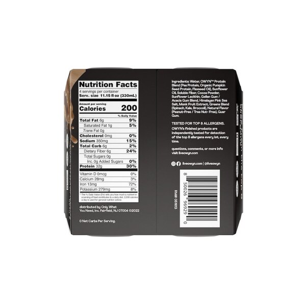 OWYN No Nut Butter Cup, 4 PK