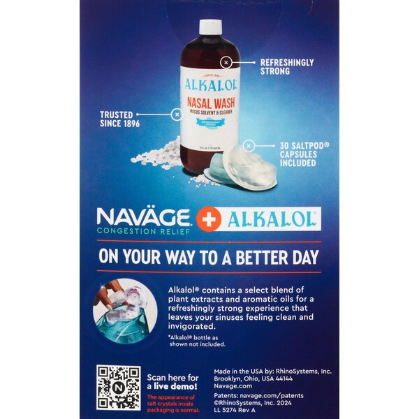 Navage Nasal Care Alkolol SaltPod, 30 CT