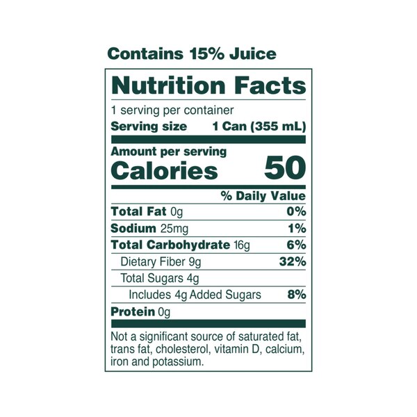 OLIPOP Prebiotic Soda, Lemon Lime Soda, 12 Oz