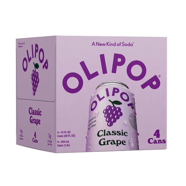 Olipop Classic Grape, 4 PK
