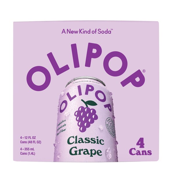 Olipop Classic Grape, 4 PK