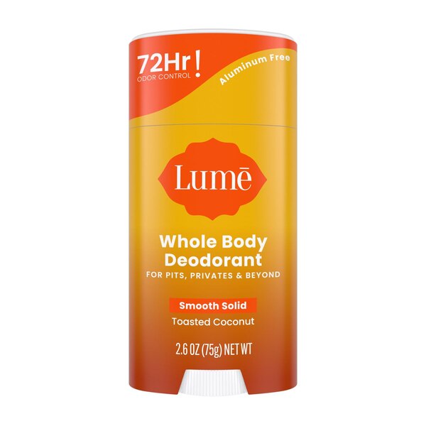 Lume Whole Body Deodorant Stick, Toasted Coconut, 2.6 OZ