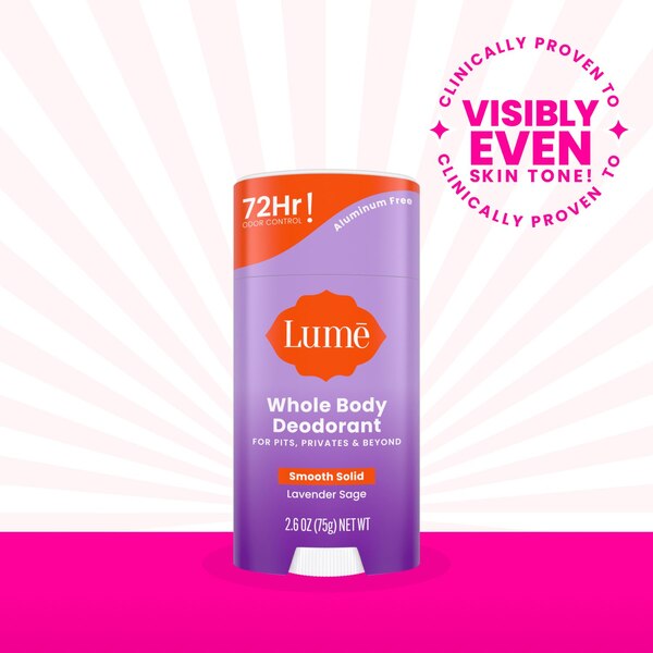 Lume Whole Body Deodorant Stick, Lavender Sage, 2.6 OZ
