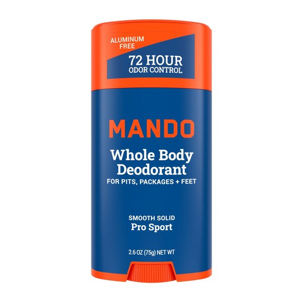 Mando Whole Body Solid Deodorant Stick, Pro Sport, 2.6 OZ 