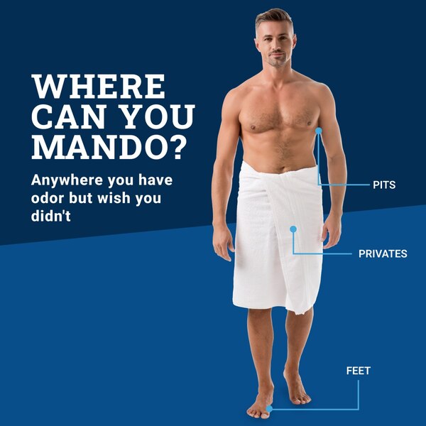 Mando Whole Body Solid Deodorant Stick, Pro Sport, 2.6 OZ 