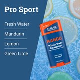 Mando Whole Body Solid Deodorant Stick, Pro Sport, 2.6 OZ , thumbnail image