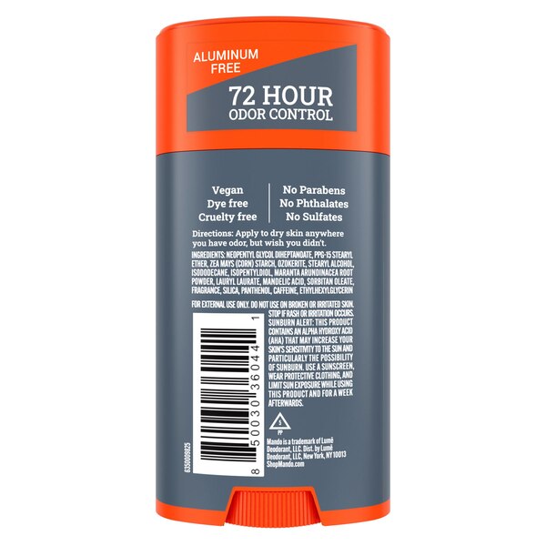 Mando Whole Body Solid Deodorant Stick, Mt. Fuji, 2.6 OZ