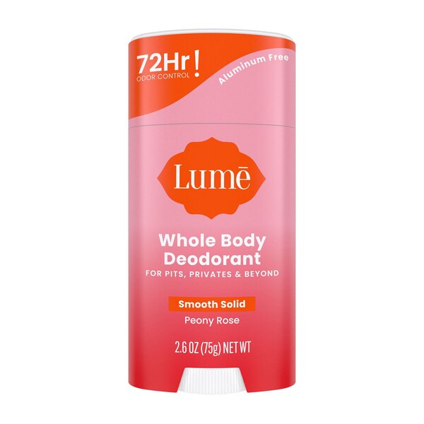 Lume Whole Body Deodorant Stick, Peony Rose, 2.6 OZ