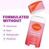 Lume Whole Body Deodorant Stick, Peony Rose, 2.6 OZ, thumbnail image