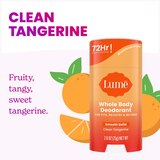 Lume Whole Body Deodorant Stick, Clean Tangerine, 2.6 OZ, thumbnail image