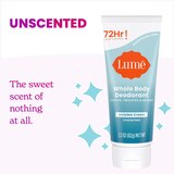 Lume Whole Body Deodorant Cream, Unscented, 2.2 OZ, thumbnail image 4 of 10