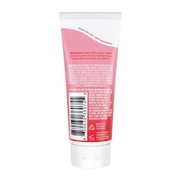 Lume Whole Body Deodorant Cream, Peony Rose, 2.2 OZ 