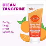 Lume Whole Body Deodorant Invisible Cream, Clean Tangerine, 0.5 OZ, thumbnail image