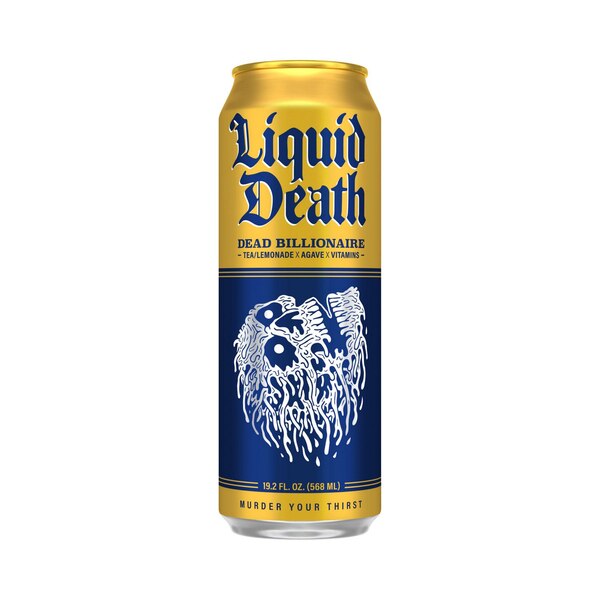 Liquid Death, Dead Billionaire Tea, 19.2oz