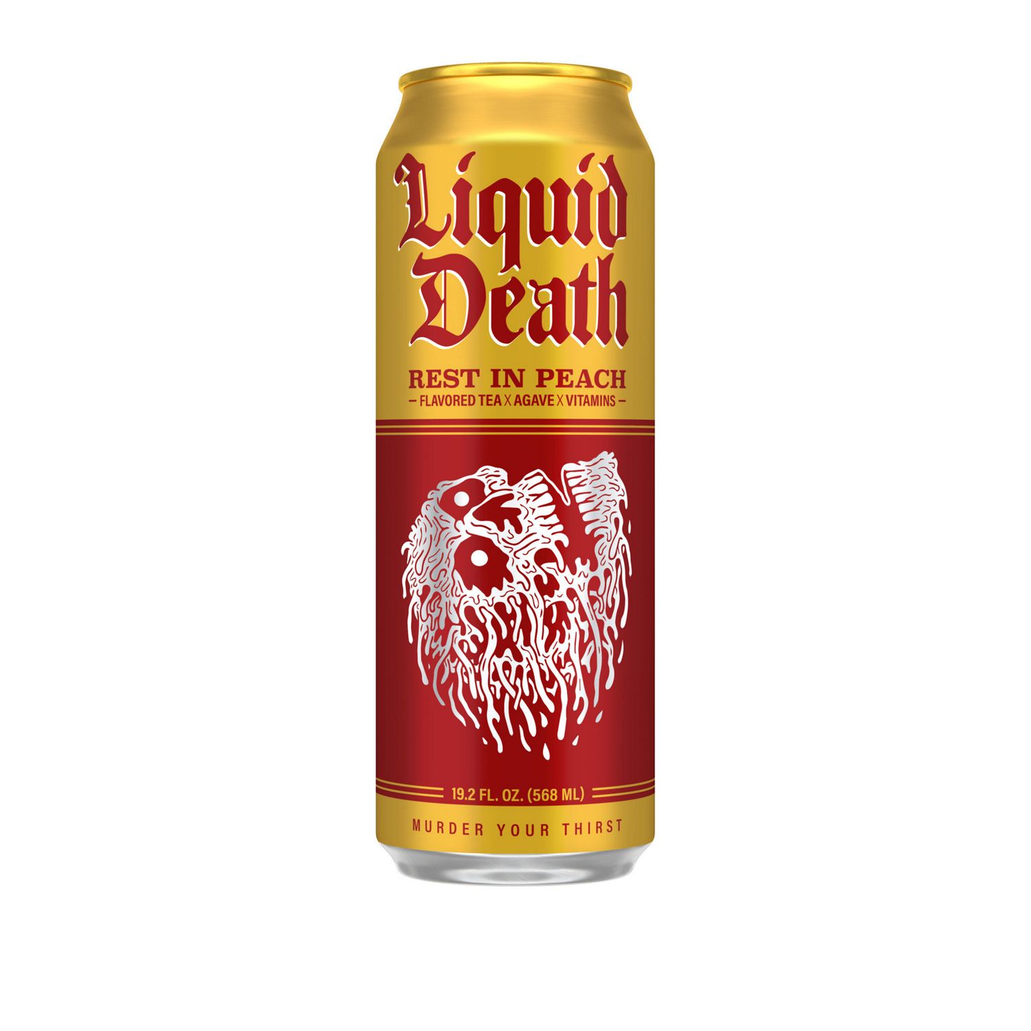 Liquid Death, Rest In Peach Tea, 19.2oz