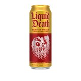 Liquid Death, Rest In Peach Tea, 19.2oz , thumbnail image