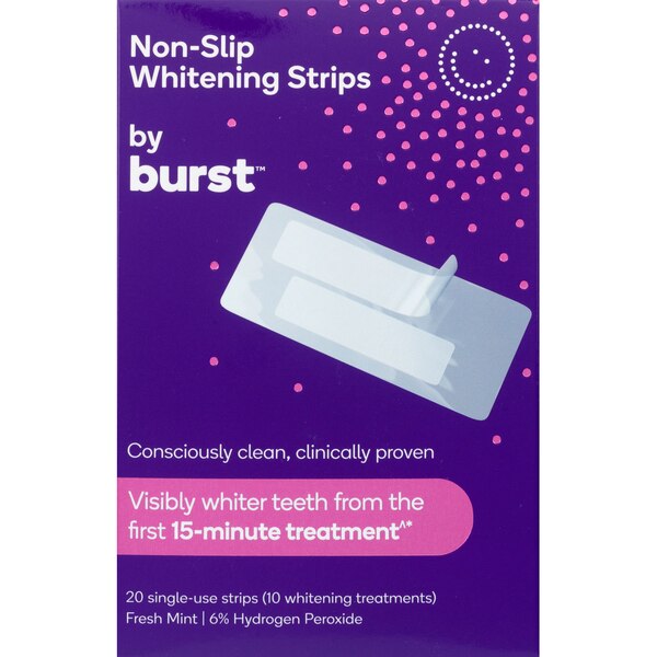 Burst Non-Slip Whitening Strips, Fresh Mint
