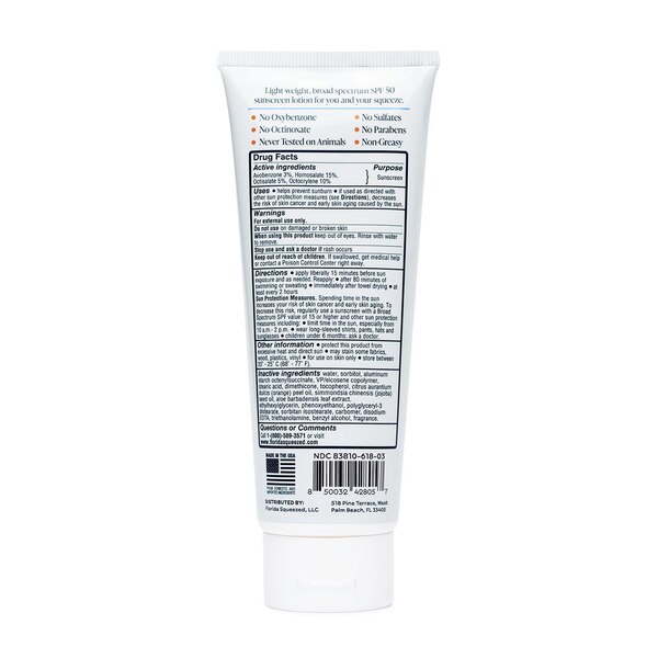 Florida Squeezed SPF 50 Lotion