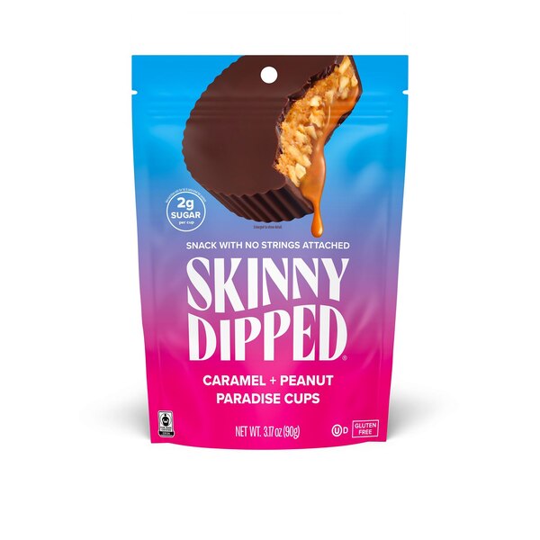 Skinny Dipped, Caramel Peanut Paradise Cup, 3.17 Oz