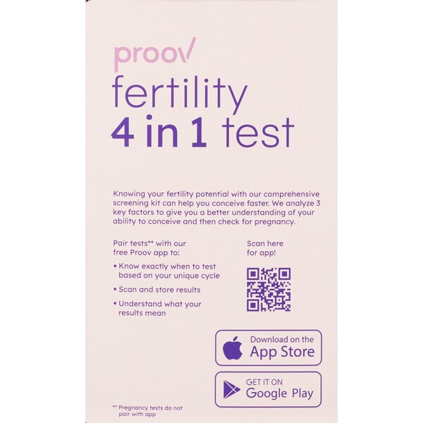 Proov Home 4-in-1 Fertility Test, 20 CT