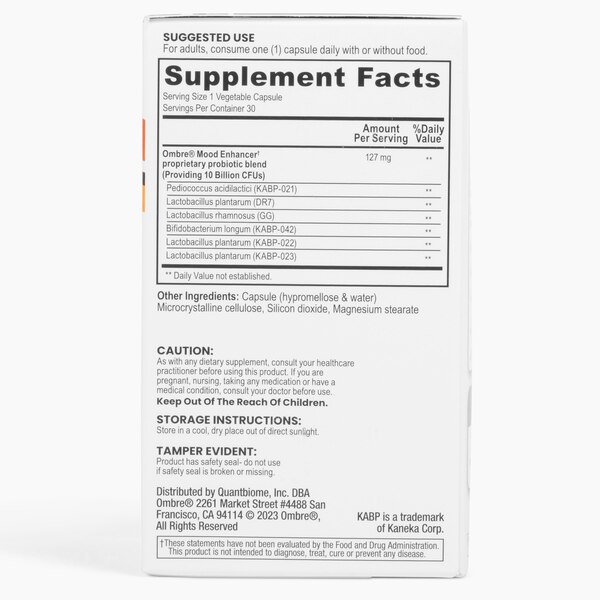 Ombre Mood Enhancer Probiotics, 30 CT