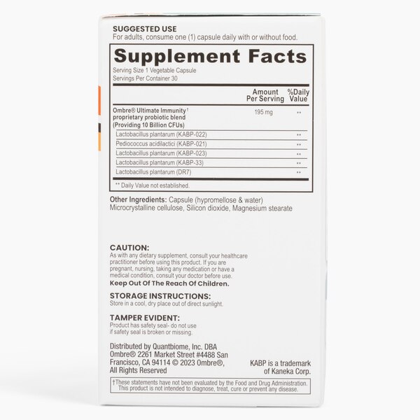 Ombre Ultimate Immunity Probiotics, 30 CT