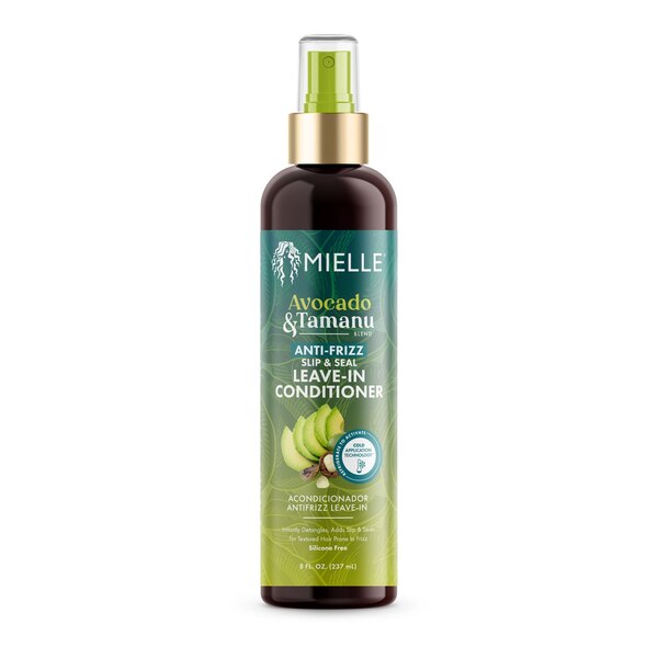 Mielle Avocado & Tamanu Anti-Frizz Slip & Seal Leave-In Conditioner, 6 OZ