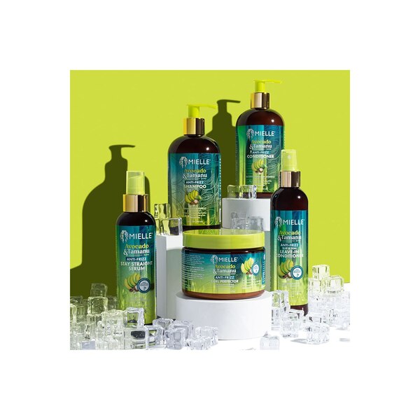 Mielle Avocado & Tamanu Anti-Frizz Stay Straight Serum,  8 OZ
