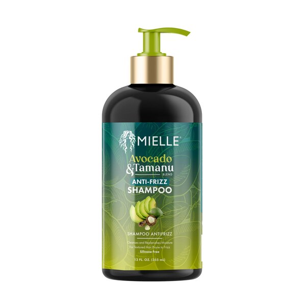 Mielle Avocado & Tamanu Anti-Frizz Shampoo, 12 OZ