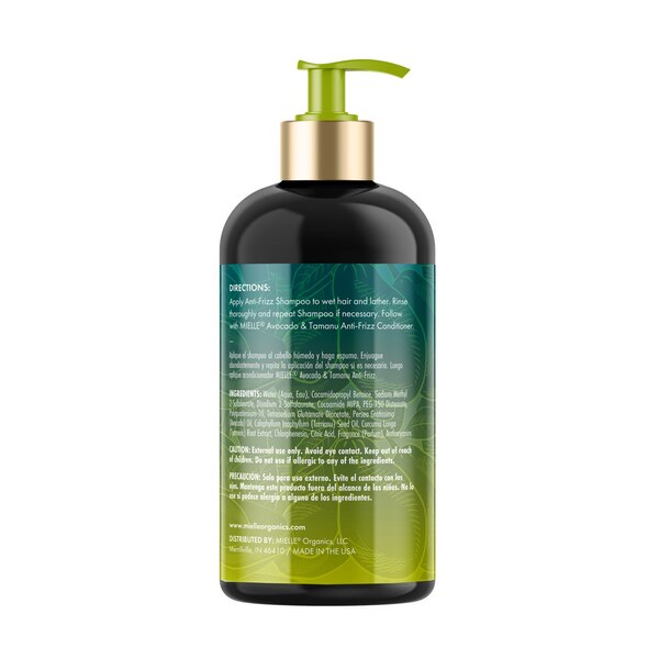 Mielle Avocado & Tamanu Anti-Frizz Shampoo, 12 OZ