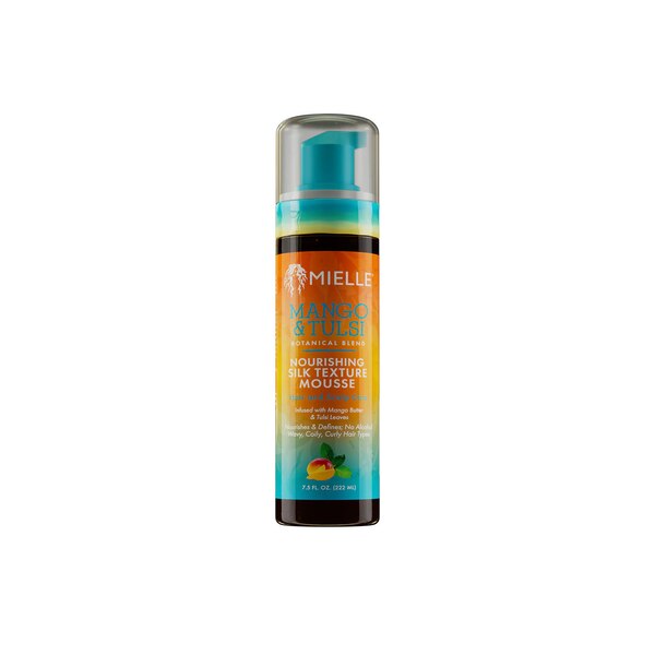 Mielle Mango & Tulsi Nourishing Silk Texture Mousse, 7.5 OZ