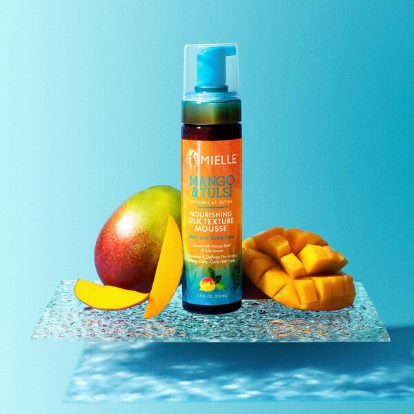 Mielle Mango & Tulsi Nourishing Silk Texture Mousse, 7.5 OZ