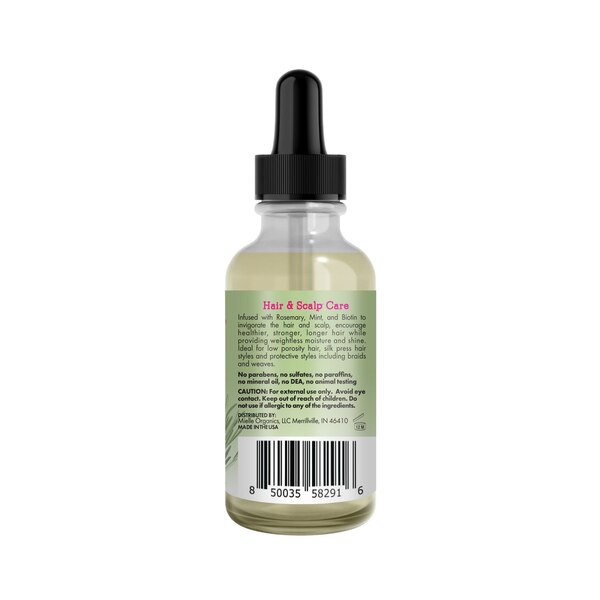 Mielle Rosemary Mint Light Scalp & Hair Strengthening Oil, 2 OZ