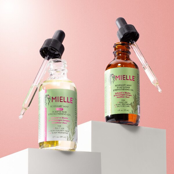 Mielle Rosemary Mint Light Scalp & Hair Strengthening Oil, 2 OZ