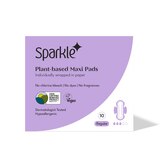 Sparkle Plant-based Maxi Pads, 10 CT, thumbnail image