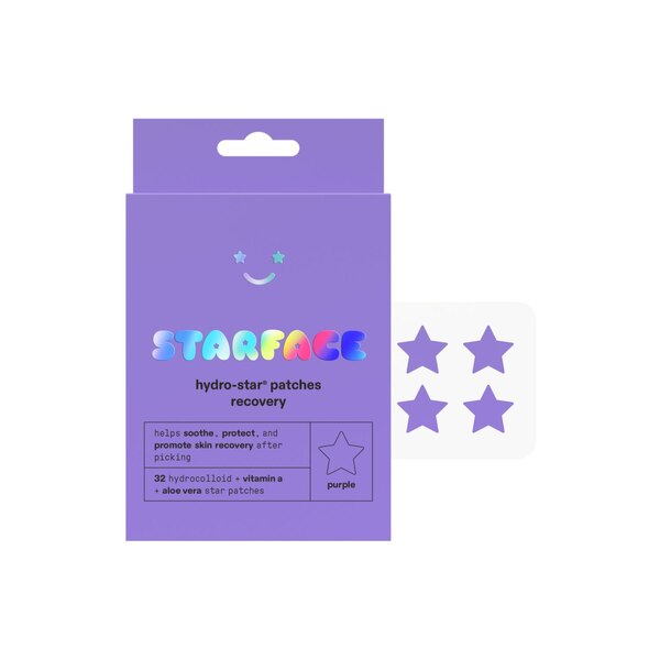 Starface Hydro-Star Patches, Recovery, Purple, 32 CT
